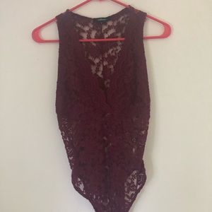 Maroon Bodysuit